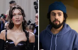 Bella Hadid and Ramy Youssef (Photos: Kristin Callahan/Everett Collection and Craig Blankenhorn/Hulu)