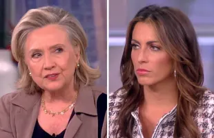 Hillary Clinton avoided Alyssa Farah Griffin's line of questioning on The View Wednesday morning. (Photos: ABC)