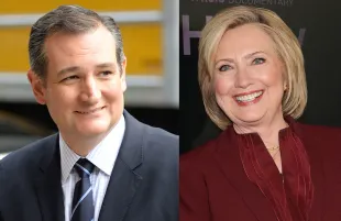 Ted Cruz, Hillary Clinton. (Photos: Everett Collection)
