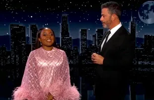 Quinta Brunson and Jimmy Kimmel. (Photo: ABC/YouTube)