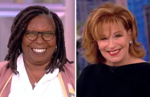 Whoopi and Joy were all smiles this morning on The View. (Photos: ABC)