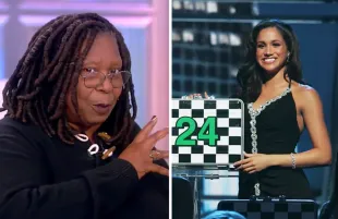 Whoopi Goldberg on The View; Meghan Markle on Deal or No Deal (Photos: ABC)