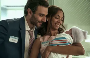  Eugenio Mastrandrea and Zoe Saldana in From Scratch. (Photo: Jessica Brooks/Netflix)