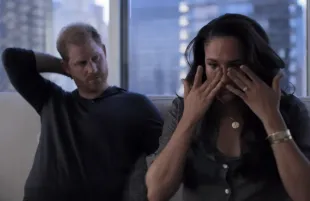 Prince Harry and Meghan Markle. (Photo: Netflix)