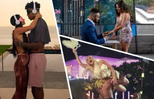 Perfect Match, Love Is Blind, Too Hot to Handle (Photos: Netflix; Primetimer graphic)