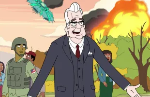 Dana Carvey as Senator Cartwright LaMarr on Mulligan (photo: Netflix)