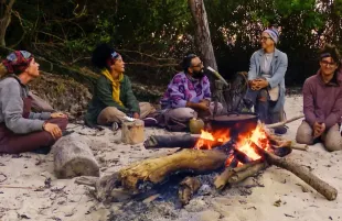 Carolyn Wiger, Lauren Harpe, Yam Yam Arocho, Heidi Lagares-Greenblatt, and Carson Garrett (photo: CBS)