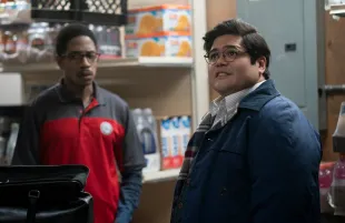 Chris Saniford and Harvey Guillén in What We Do in the Shadows (Photo: Russ Martin/FX)