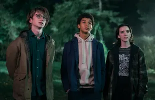 Adrian Greensmith, Jaden Michael, and Abby Corrigan in Harlan Coben's Shelter (Photo: Michael Parmelee/Prime Video) 