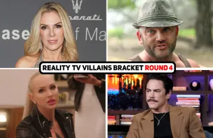 Ramona Singer, Russell Hantz, Christine Quinn, and Tom Sandoval. (Photos: Everett Collection/Bravo/CBS; Primetimer graphic)