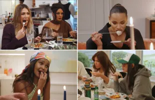 The women of The Real Housewives of New York City Season 14 aren't afraid to eat on camera. (Photo: Bravo/Peacock)