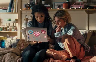 Jaz Sinclair and Lizze Broadway star in Gen V (Photo: Brooke Palmer/Prime Video)