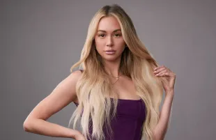 House of Villains contestant Corinne Olympios (Photo: Matthias Clamer/E! Entertainment)