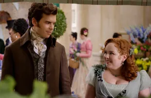 Luke Newton and Nicola Coughlan in Bridgerton Season 3 (Photo: Netflix)