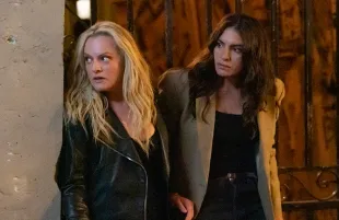 Elisabeth Moss and Yumna Marwan in The Veil (Photo: Christine Tamalet/FX)