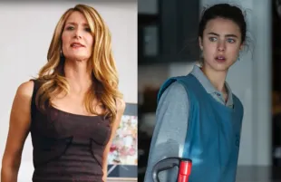 Laura Dern in Marriage Story; Margaret Qualley in Maid (Photos: Everett/Netflix)