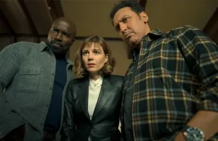 Mike Colter, Katja Herbers, and Aasif Mandvi in Evil (Photo: Elizabeth Fisher/Paramount+)