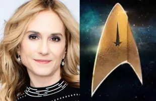 Holly Hunter (Headshot credit: Ricky Middlesworth/Disney/Pixar); Star Trek logo