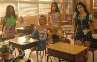 Zaria, Bailee Madison, Malia Pyles, and Maia Reficco in Pretty Little Liars (Photo: Karolina Wojtasik/Max)