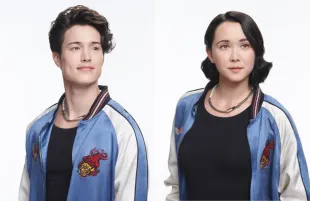 Derek Luh and London Thor as Jordan in Gen V (Photos: Amazon Studios)