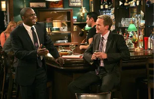 HOW I MET YOUR MOTHER, (from left): Wayne Brady, Joe Nieves, Neil Patrick Harris, 'Single Stamina', (Season 2, Ep. 210, aired Nov. 27, 2006). photo: Robert Voets / ©CBS / courtesy Everett Collection
