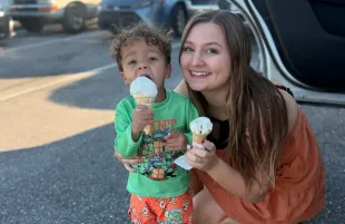 Katelynn Ordone with her son (Source: Instagram/@kate_ordone)