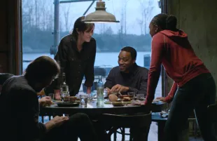 THE OLD GUARD 2, from left: Luca Marinelli, Marwan Kenzari, Charlize Theron, Chiwetel Ejiofor, KiKi Layne, 2025. © Netflix / Courtesy Everett Collection