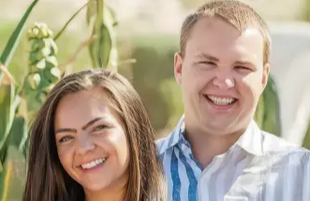 Landon Baldwin and his wife Torrie Baldwin (Image via GoFundMe)