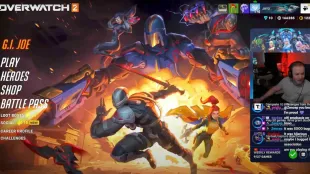 Jay3 and Aaron Keller speaking over an Overwatch 2 gameplay (Image via YouTube/@Jay3)