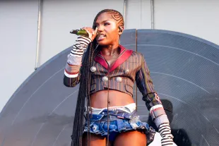 CHICAGO, ILLINOIS - AUGUST 02: Doechii performs during 2025 Lollapalooza Festival at Grant Park on August 02, 2025 in Chicago, Illinois. (Photo by Erika Goldring/WireImage)