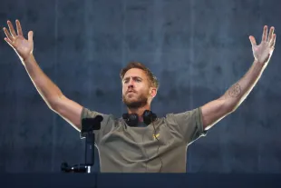 Calvin Harris performs on the final day of TRNSMT Festival (Photo by Jeff J Mitchell/Getty Images)