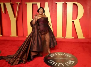 Lizzo attends the 2024 Vanity Fair Oscar Party (Photo by Amy Sussman/Getty Images)