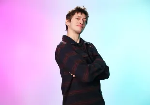PARK CITY, UTAH - JANUARY 21: Percy Hynes White visits the IMDb Portrait Studio at Acura House of Energy on Location at Sundance 2024 on January 21, 2024 in Park City, Utah. (Photo by Mat Hayward/Getty Images for IMDb)