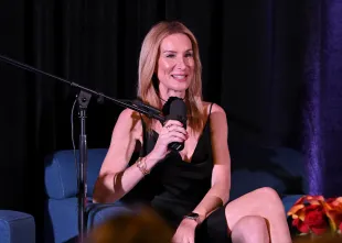 Jennifer Welch speaks onstage during One Story. One Future: GLAAD Celebrates Pride 2025 (Image via Getty)