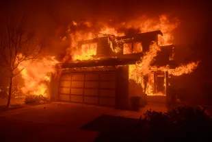 Mary Lamar's house was burned down in a fire in July [Representational Image] (Photo by David McNew/Getty Images)