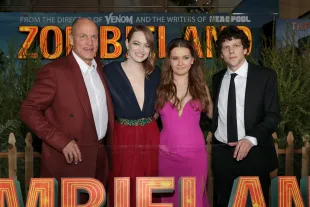 Woody Harrelson, Emma Stone, Abigail Breslin and Jesse Eisenberg during the World Premiere of ZOMBIELAND: DOUBLE TAP (Photo by Eric Charbonneau/Getty Images for Sony Pictures)