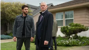 Jensen Ackles as Detective Mark Meachum & Eric Dane as Nathan Blythe in Countdown (via Instagram)