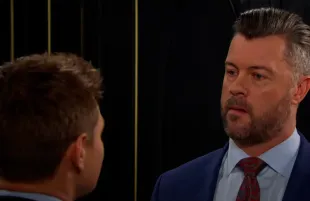 Johnny confronting his father EJ (Image via Youtube / Days of Our Lives)
