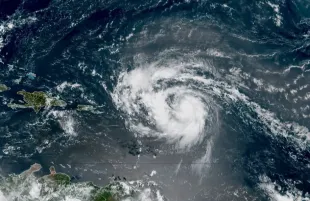 Hurricane Erin (Image via Instagram/@nwsnhc_hurricanes)