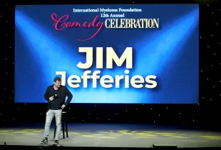 LOS ANGELES, CALIFORNIA - NOVEMBER 03: Jim Jefferies performs onstage at the International Myeloma Foundation 12th Annual Comedy Celebration at The Wilshire Ebell Theatre on November 03, 2018 in Los Angeles, California. (Photo by Randy Shropshire/Getty Images for International Myeloma Foundation)