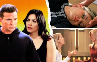 Clockwise from left, Jason, Britt, Maxie, Carly and Nina on General Hospital
