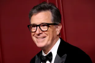 Stephen Colbert at Apple TV +'s Primetime Emmy Party at Mother Wolf on January 15, 2024 in Los Angeles, California (Image via Getty)