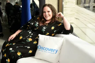 Whitney Thore attends the Discovery Upfront 2018 (Image via Getty)