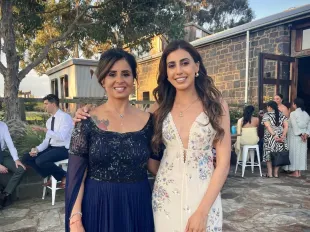 Sarover and her mother, Bali, from Love is Blind: UK season 2 (Image via Instagram/@saroveraujla)