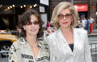 King Princess and Christine Baranski pose at the gala re-opening night of "Mamma Mia" on Broadway at the Winter Garden Theatre on August 18, 2025 in New York City (Image via Getty)