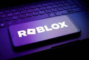 The Roblox logo appears on a smartphone screen in this illustration photo in Reno, United States, on December 31, 2024. (Photo Illustration by Jaque Silva/NurPhoto via Getty Images)