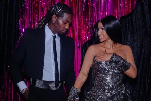 NEWARK, NEW JERSEY - SEPTEMBER 12: Offset and Cardi B attend the 2023 MTV Video Music Awards at Prudential Center on September 12, 2023 in Newark, New Jersey. (Photo by Catherine Powell/Getty Images for MTV)