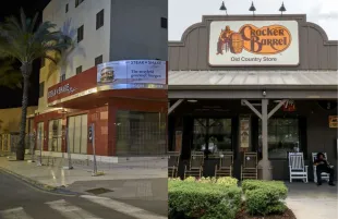 Steak ‘n Shake & Cracker Barrel (Image via Getty)