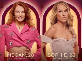 Megan and Sophie from Love is Blind: UK season 2 (Image via Instagram/@loveisblindnetflix)