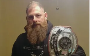 Syko Stu (above) was allegedly assaulted by Raja Jackson, (Photo via Facebook/SykoStu) 